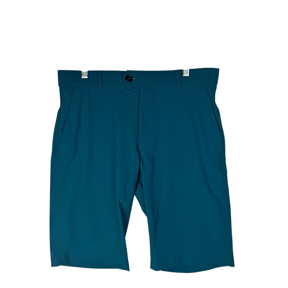 Greyson Shorts Mens Size 32 Golf Performance Stretch Casual Chino Teal Blue